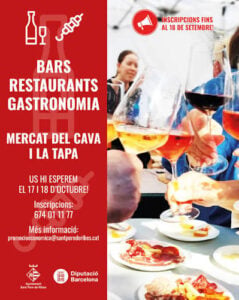 Mercat del cava i la tapa a roquetes st pere de ribes cartell