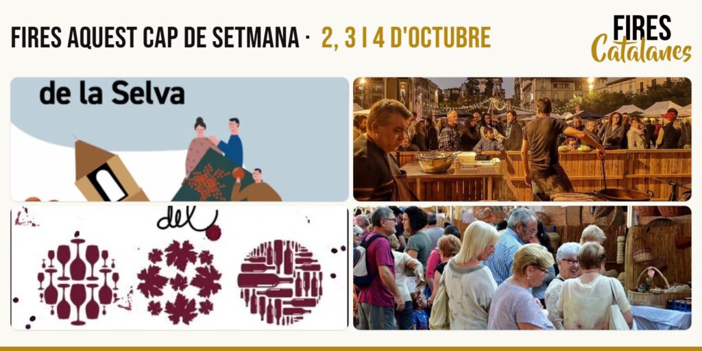 Fires aquest cap de setmana, 2, 3 i 4 d'octubre