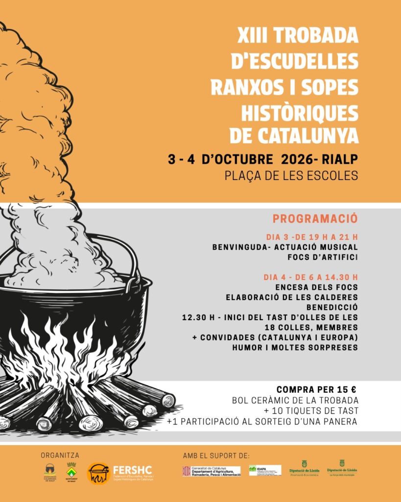 Cartell de Trobada d’Escudelles, Ranxos i Sopes Històriques de Catalunya