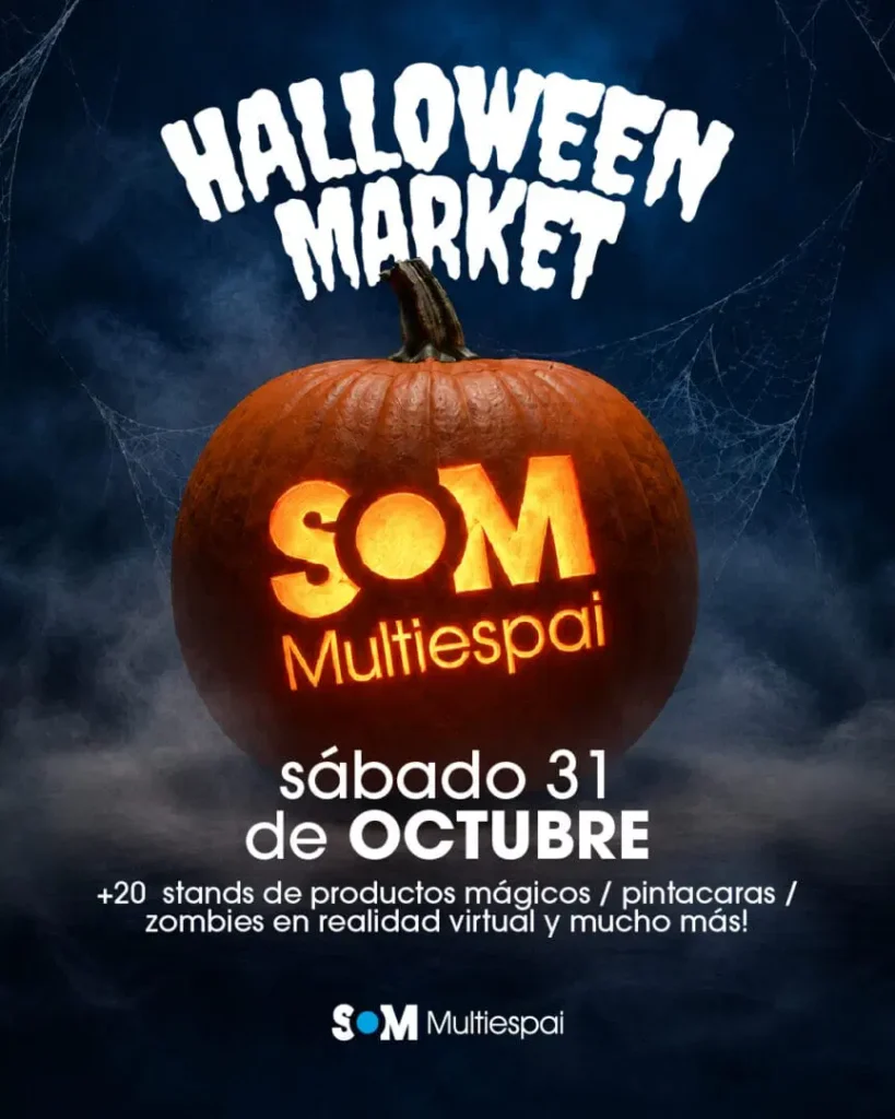 Cartell de Mercat de Halloween a Som Multiespai
