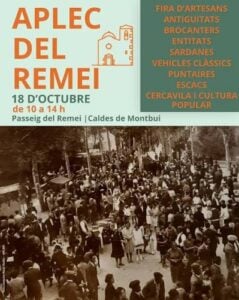 Aplec del remei a caldes de montbui cartell