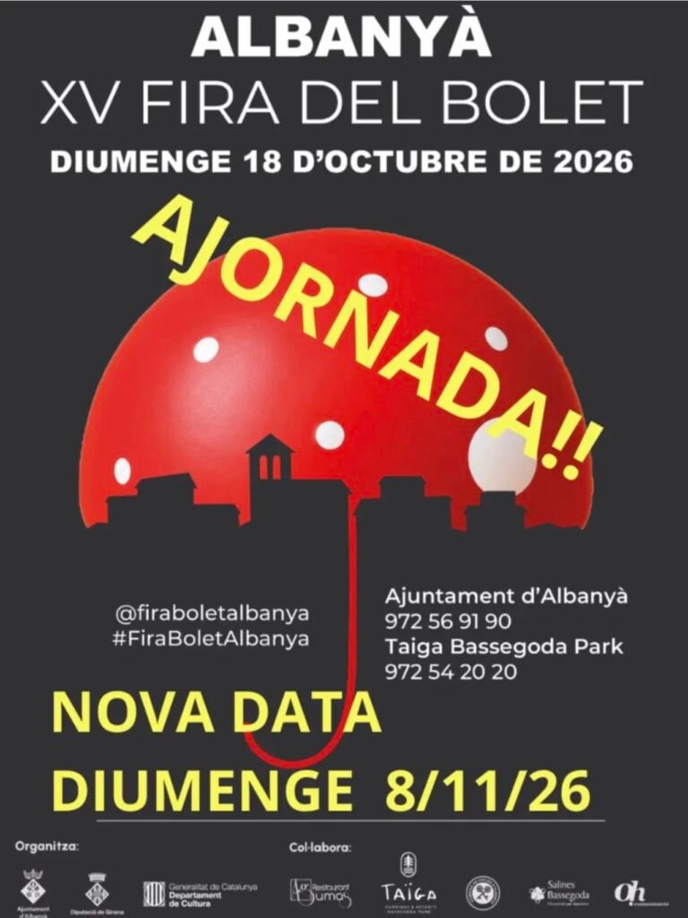 Cartell de Fira del Bolet a Albanyà