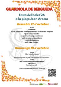 Festa del bolet a guardiola de bergueda cartell