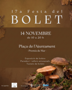 Festa del bolet a premia de mar cartell