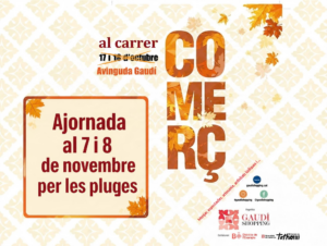 Fira de comerc de tardor de gaudi shopping a barcelona cartell
