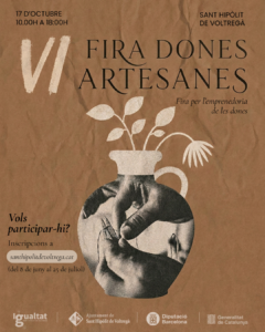 Fira de dones artesanes a sant hipolit de voltrega cartell
