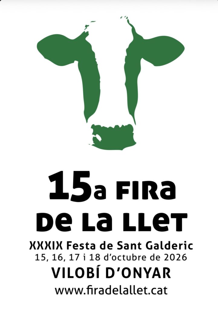 Cartell de Fira de la Llet i Festa de St Galderic a Vilobí d’Onyar