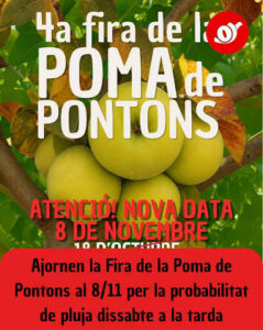 Fira de la poma a pontons cartell