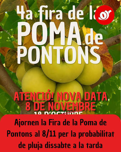 Cartell de Fira de la Poma a Pontons