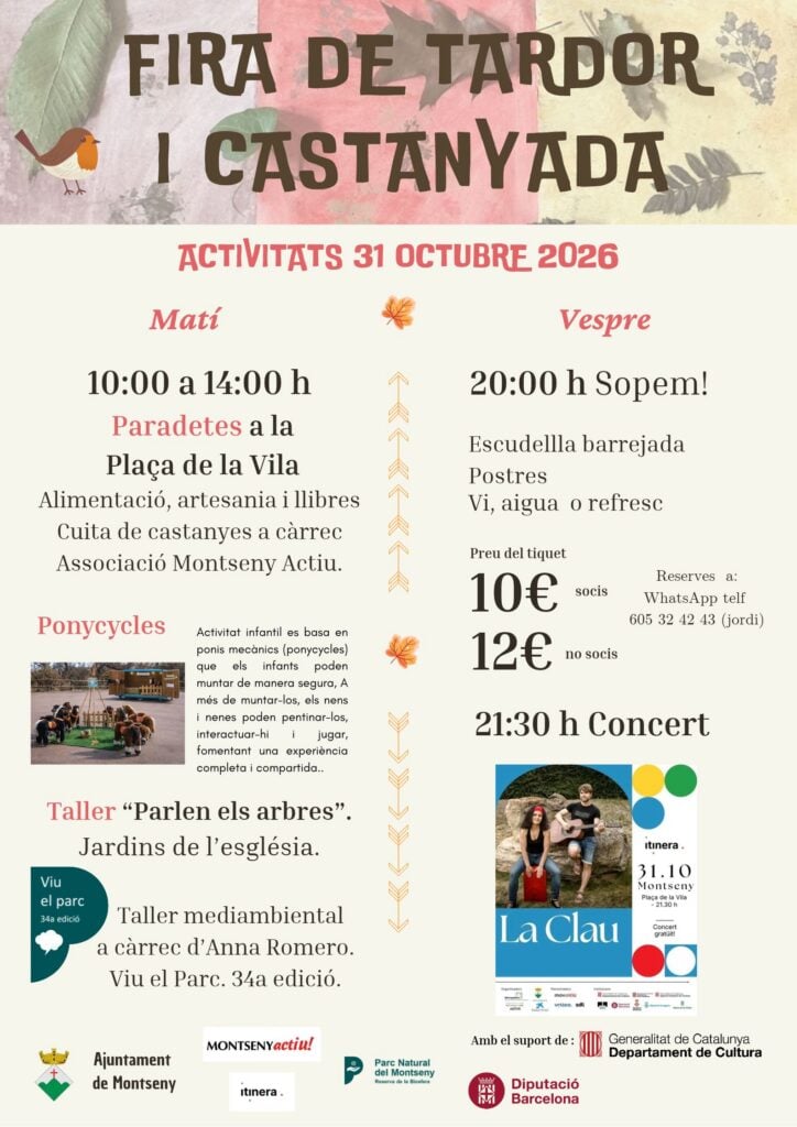 Cartell de Fira de Tardor a Montseny