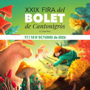 Fira del bolet a cantonigros cartell