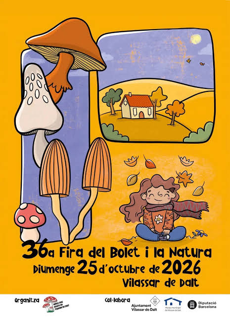 Cartell de Fira del Bolet i la Natura a Vilassar de Dalt