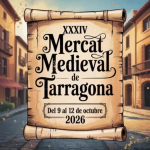 Mercado medieval a tarragona cartell