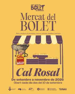 Mercat del bolet de cal rosal i festa del bolet cartell