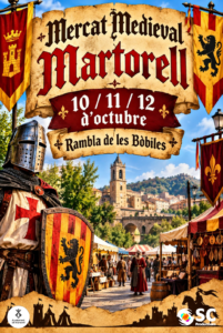 Mercat medieval a martorell cartell